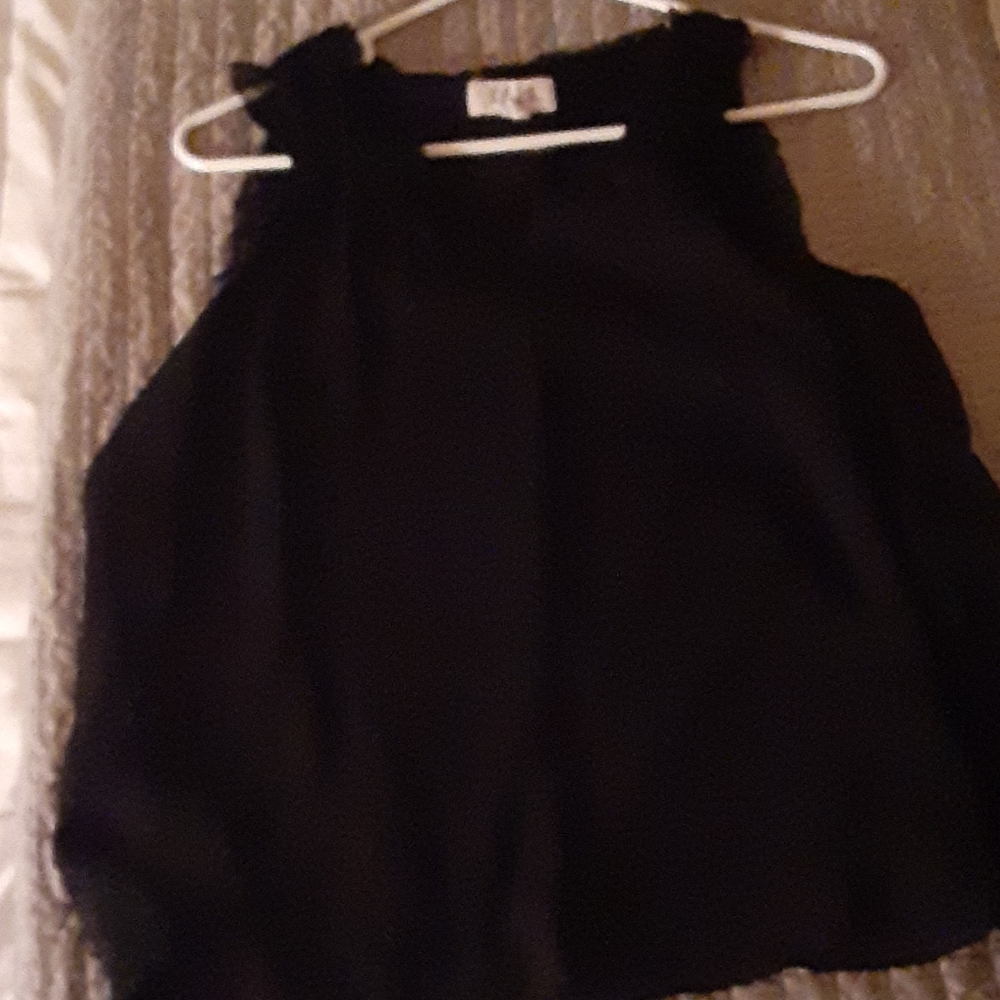 Women's black tank top